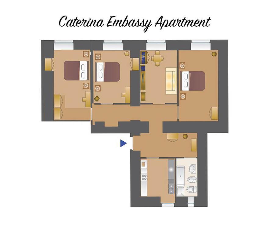 Caterina One O One - Embassy Apartment Rzym Zewnętrze zdjęcie
